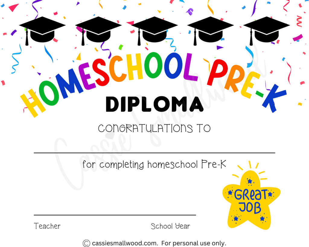 Preschool And Kindergarten Graduation Certificates (FREE