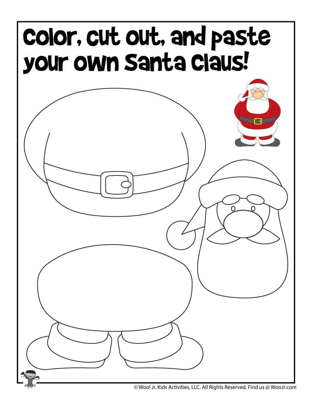 Preschool Christmas Cut & Paste Worksheets  Woo! Jr