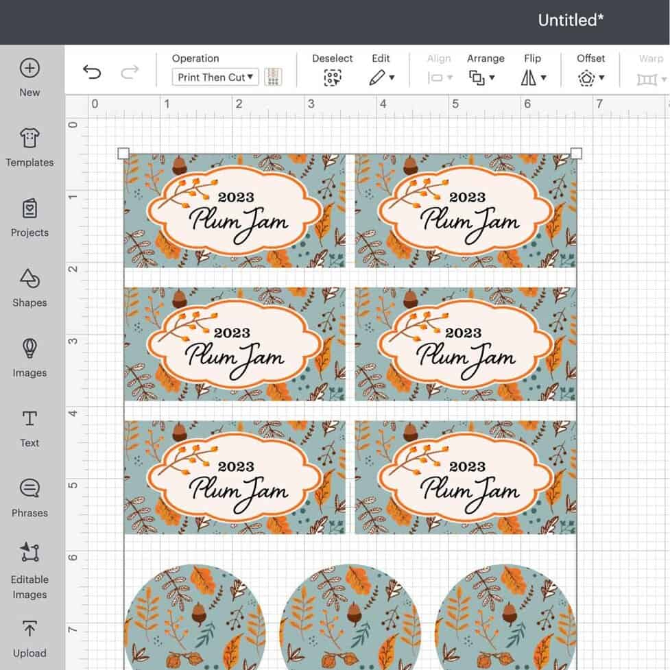 Pretty Jam Labels  Free Printable Labels Template