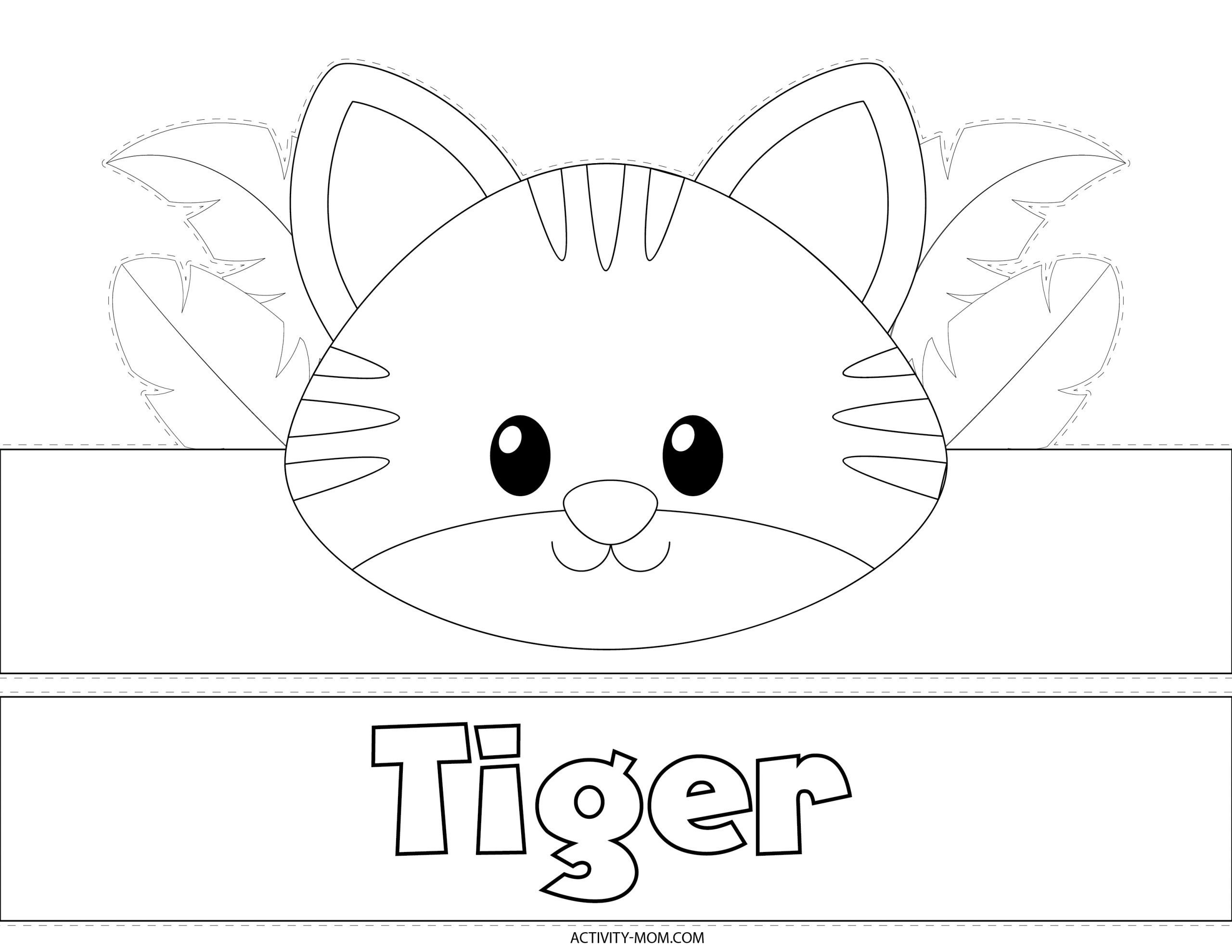 Printable Animal Crowns for Kids (free) - The Activity Mom