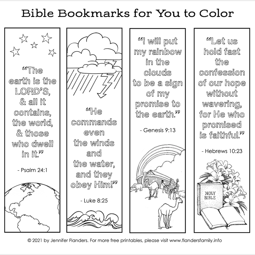 Printable Bible Verse Bookmarks - Printable Party Favors