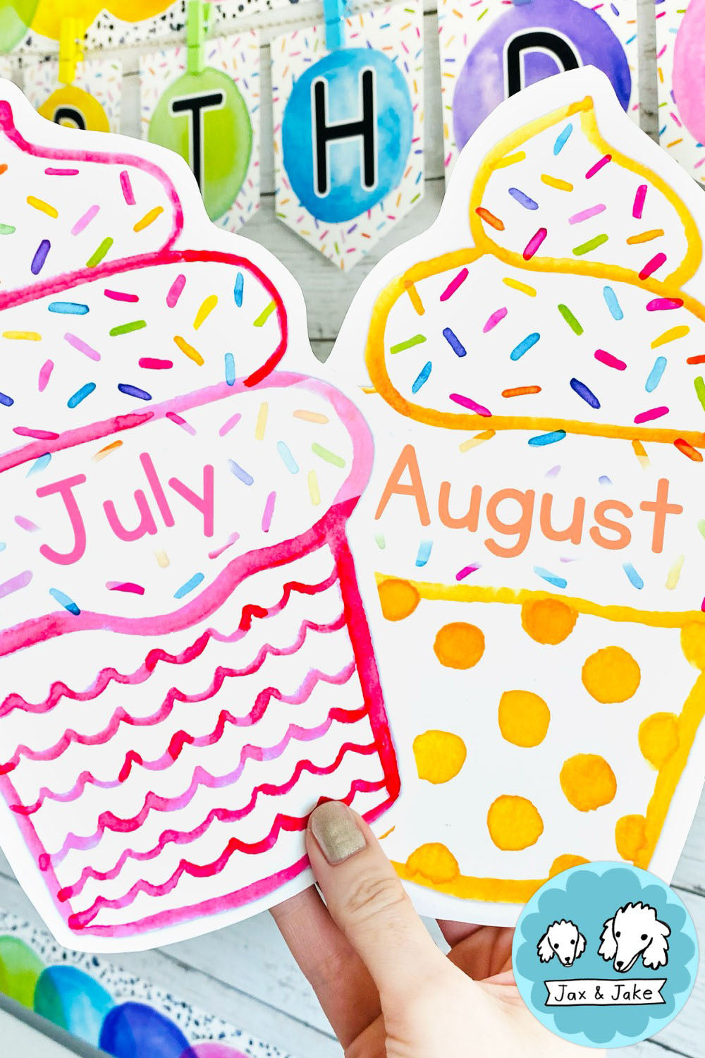 Printable Birthday Bulletin Board – Jax and Jake