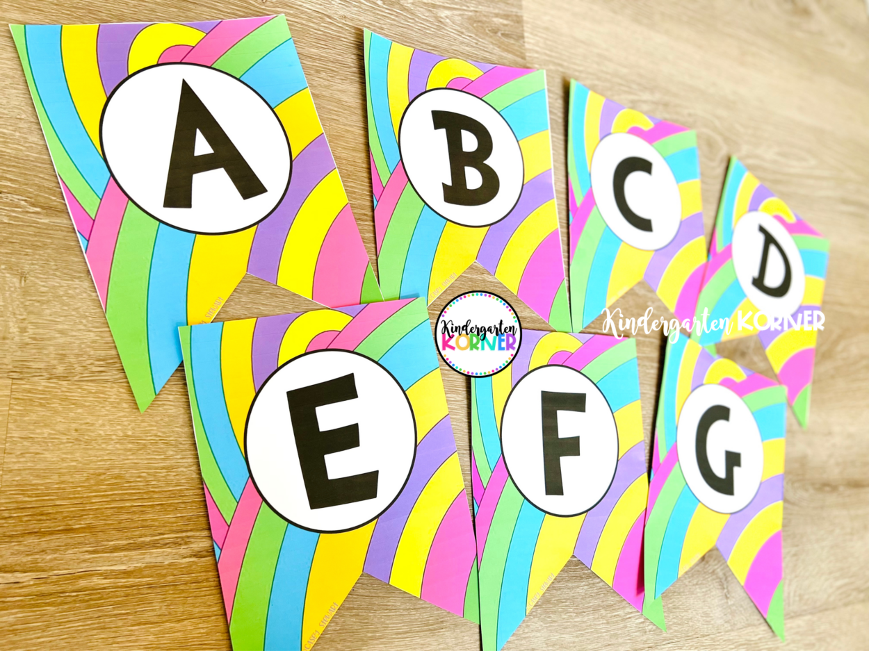 Printable Bulletin Board Letters - Kindergarten Korner - A