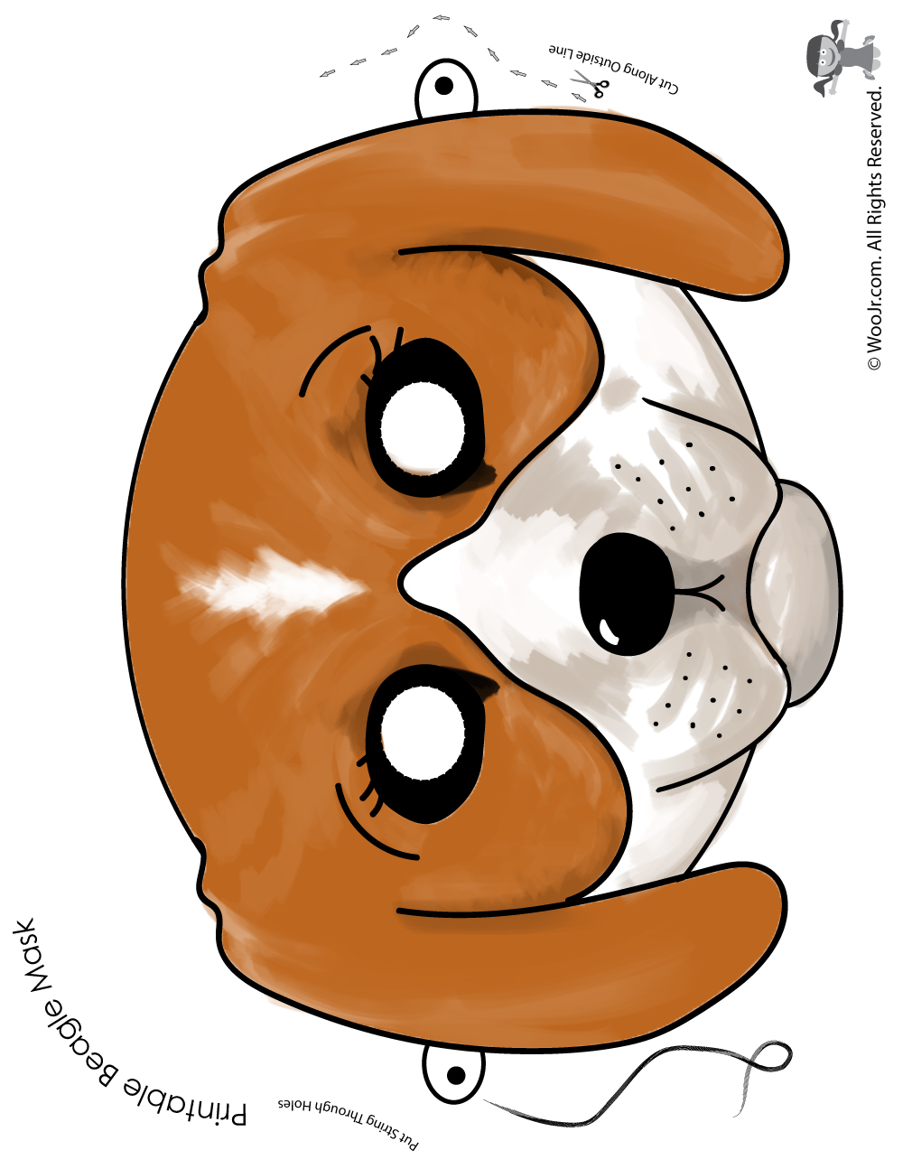 Printable Dog Masks in Different Breeds! Woo! Jr Printable Dog Masks in Different Breeds! Woo! Jr