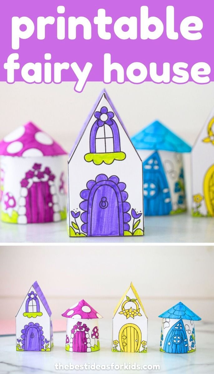 Printable Fairy House - free templates!