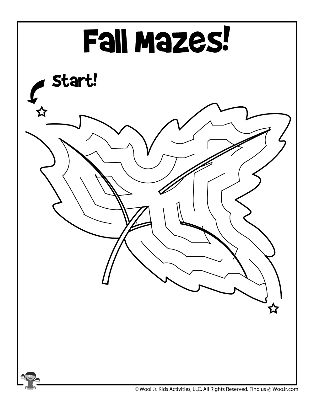 Printable Fall Mazes for Kids  Woo! Jr