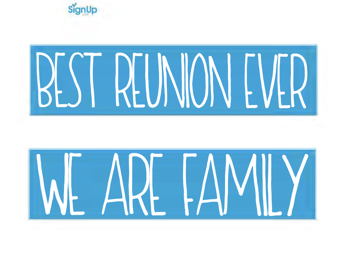 Printable Family Reunion Photo Booth Props for the Most Memorable