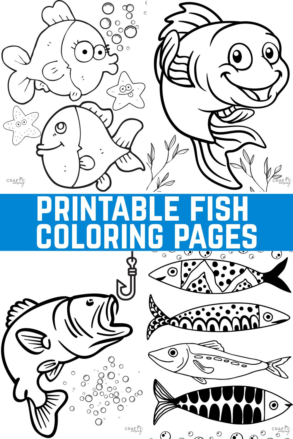 Printable Fish Coloring Pages - Crafty Morning Printable Fish Coloring Pages - Crafty Morning
