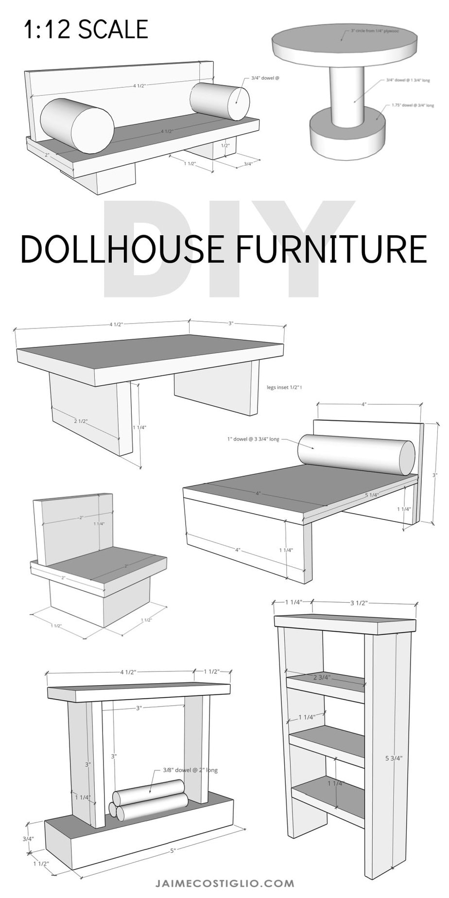 Printable Furniture Templates Miniature Furniture Plans Template Printable Furniture Templates Miniature Furniture Plans Template