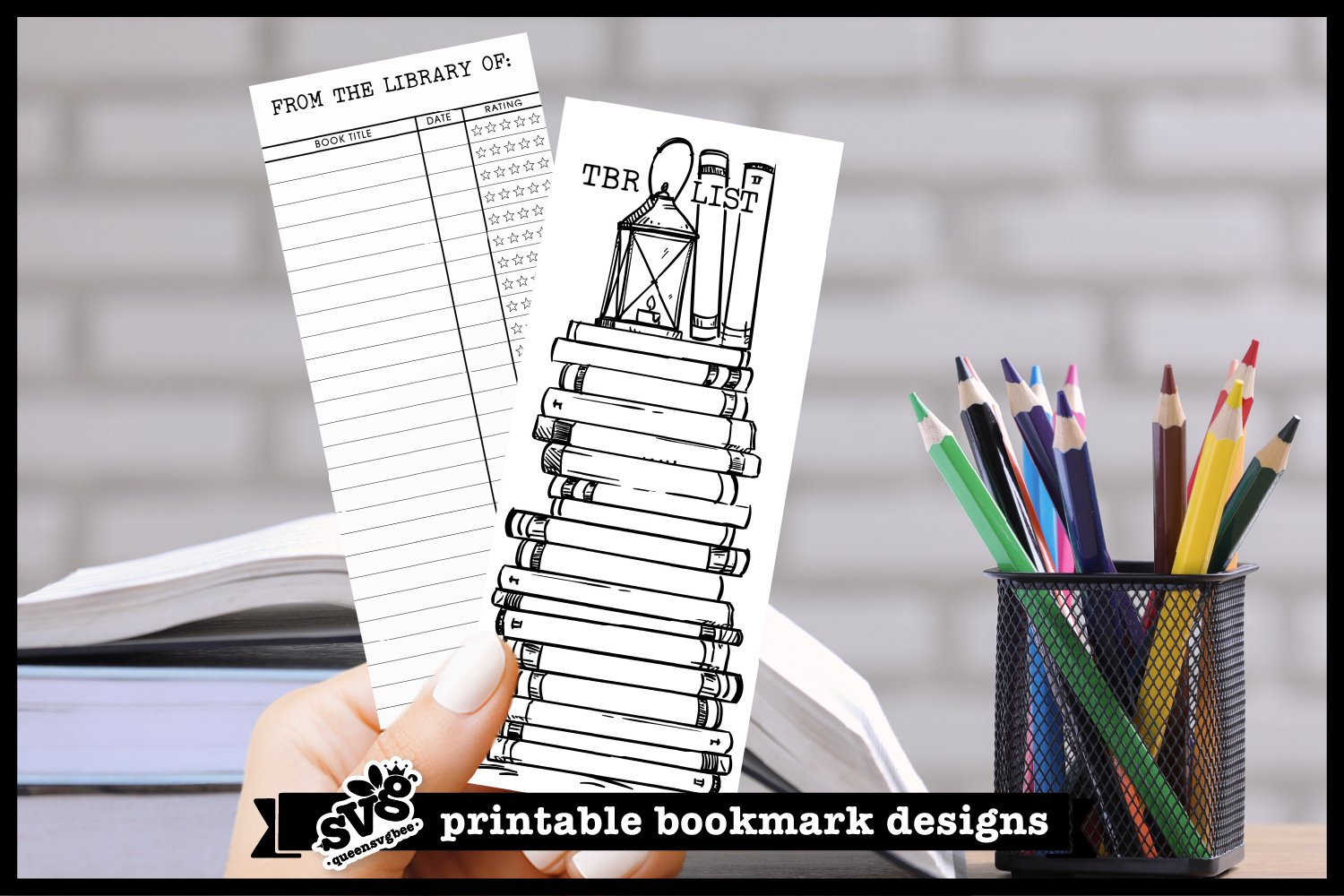 Printable Library Card Bookmarks Printable Reading Tracker Printable Library Card Bookmarks Printable Reading Tracker