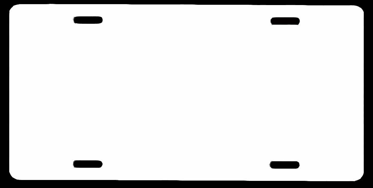 Printable License Plate Template - Printable Study Guides