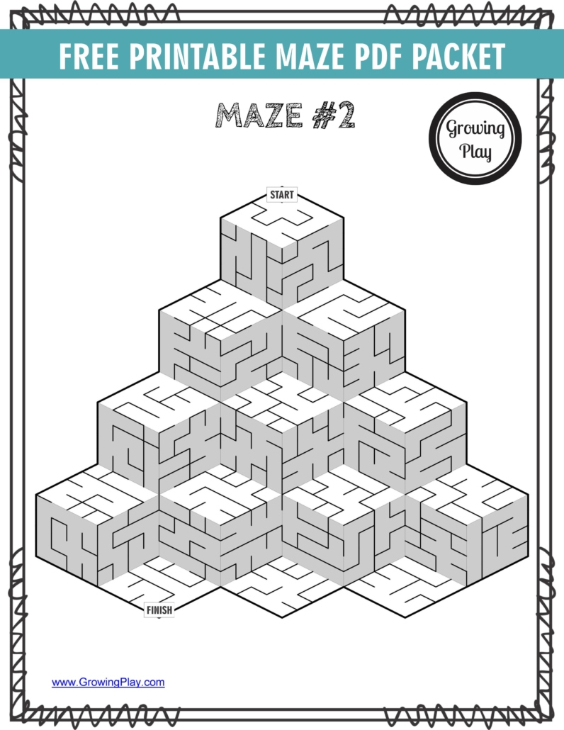 Printable Mazes PDF Packet - FREE - Growing Play Printable Mazes PDF Packet - FREE - Growing Play