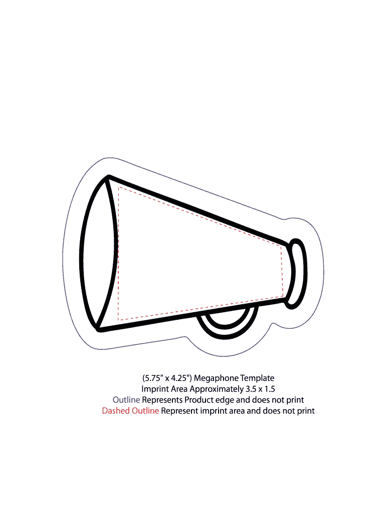 Printable Megaphone Template - Fill Online, Printable, Fillable Printable Megaphone Template - Fill Online, Printable, Fillable