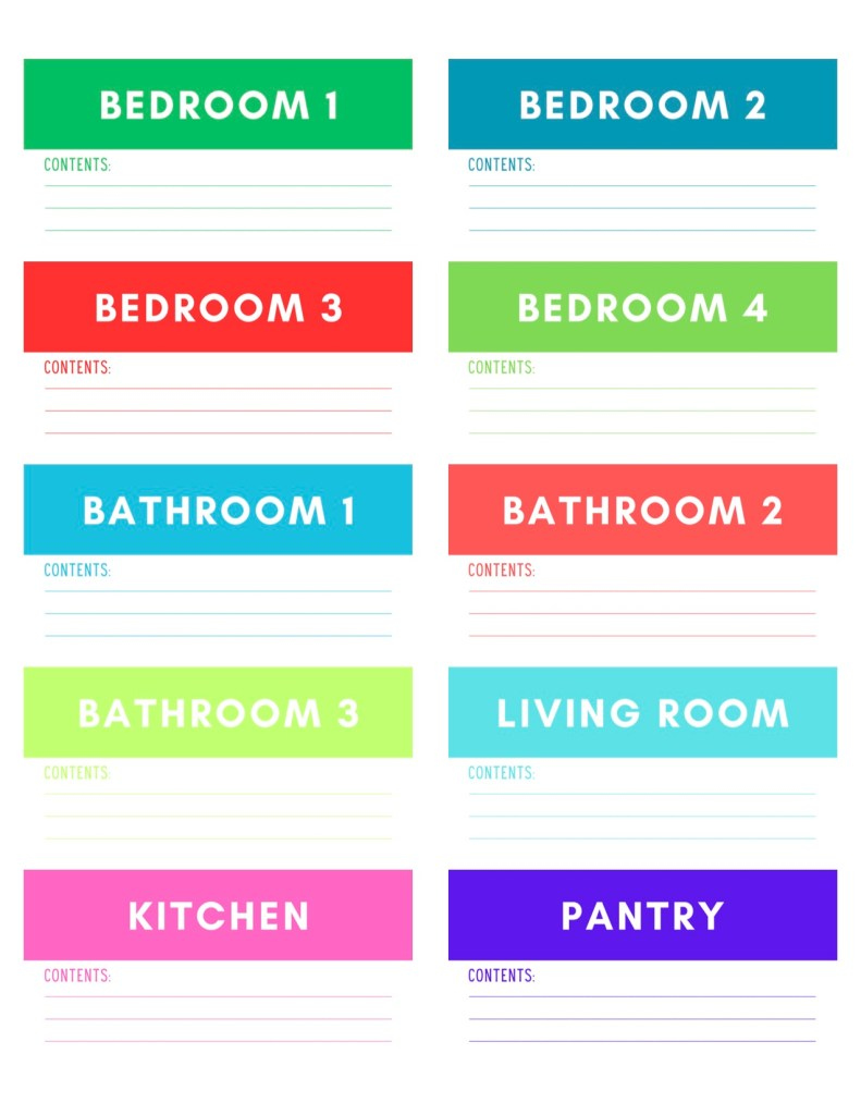 Printable moving labels (free template) — The Organized Mom Life