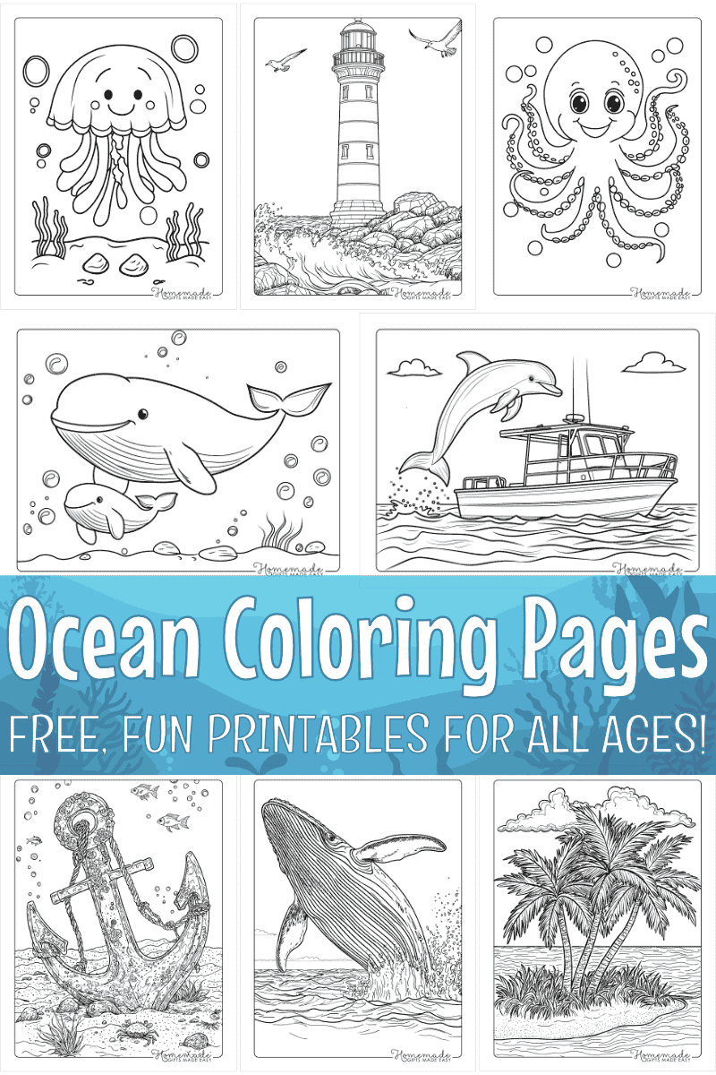 Printable Ocean Coloring Pages (free PDFs) Printable Ocean Coloring Pages (free PDFs)