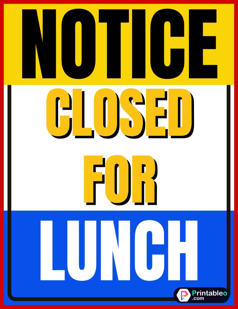 + Printable Out To Lunch Sign Download FREE PDFs