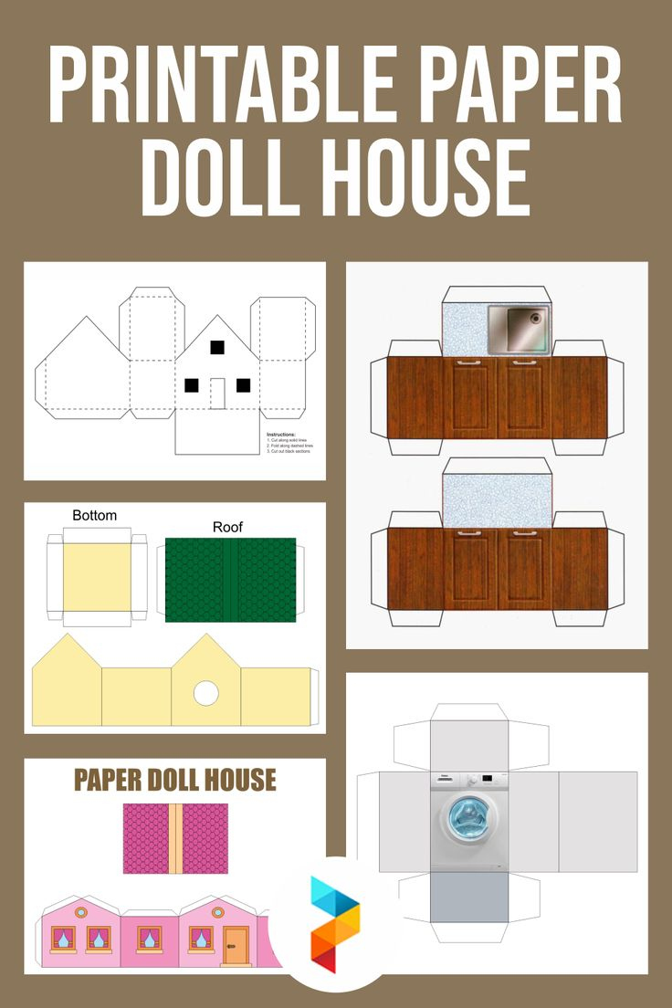 Printable Paper Doll House Printable Paper Doll House