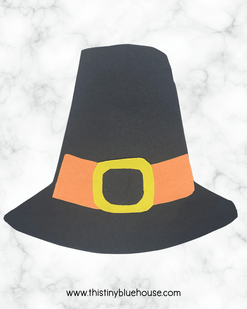Printable Pilgrim Hat Template - This Tiny Blue House