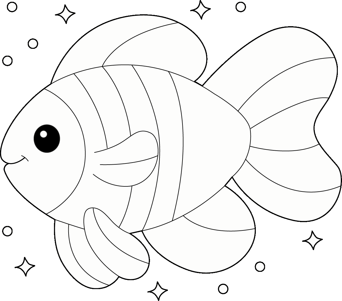 Printable Rainbow Fish Coloring Page Printable Rainbow Fish Coloring Page