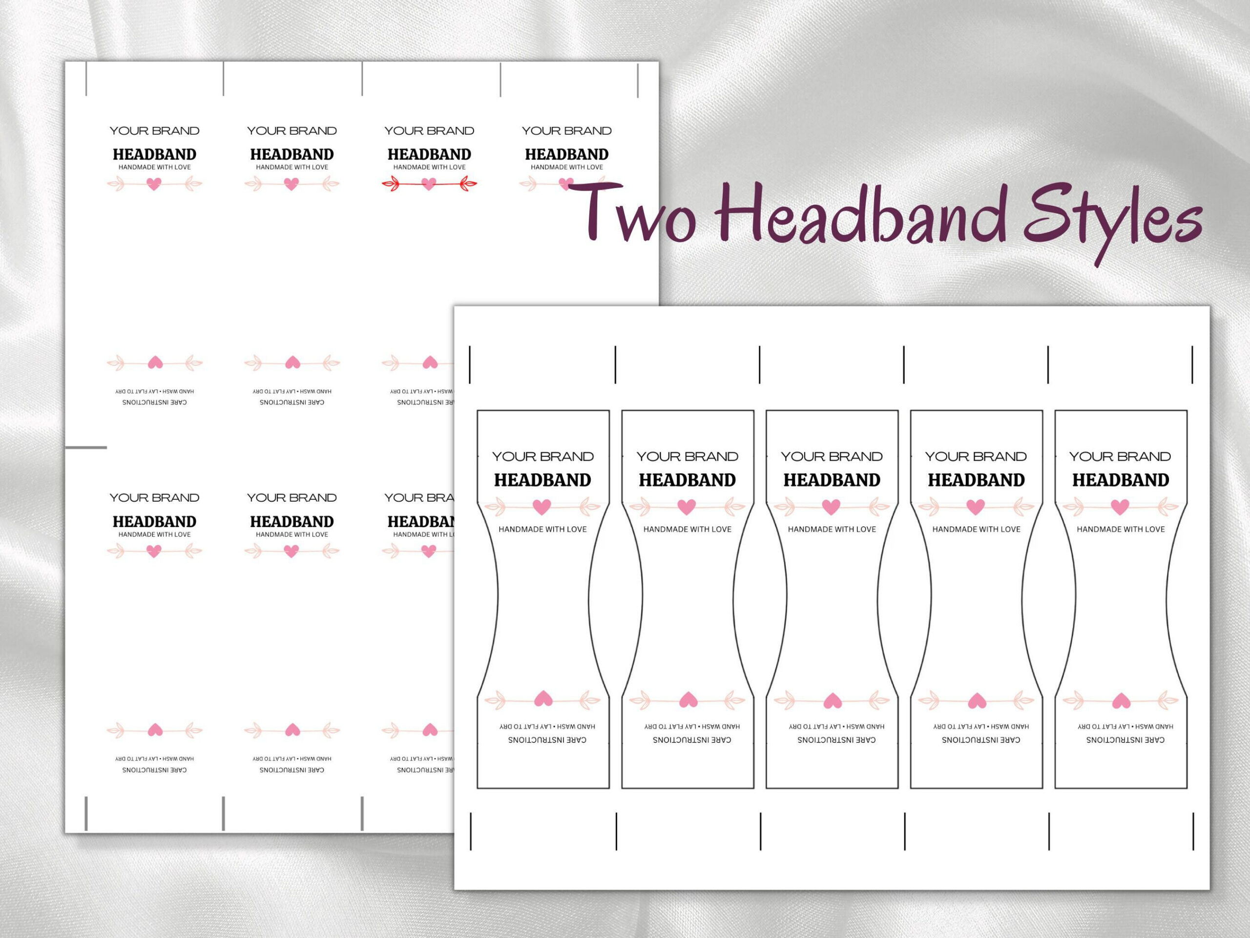 Printable Scrunchies Tags to Edit Instant Download - customize tag