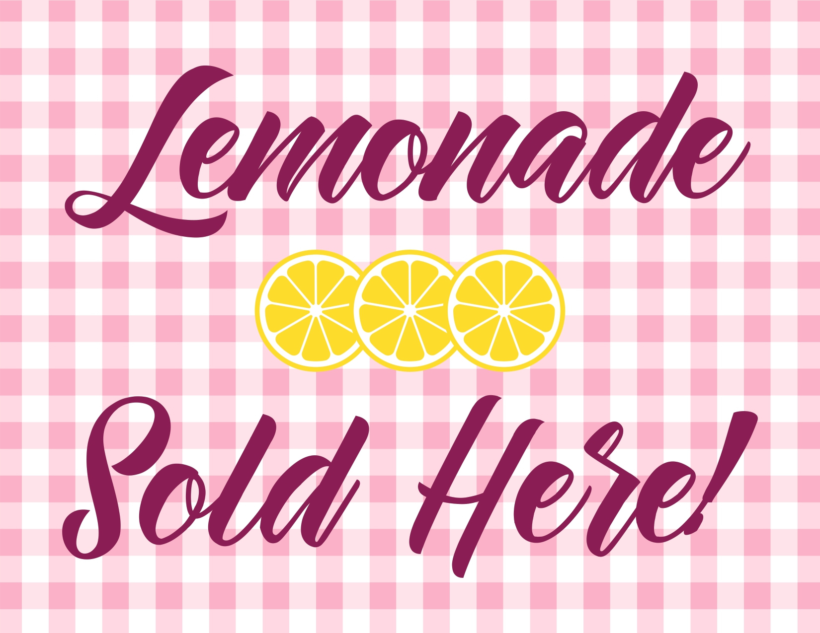Printable Signs For Your Next Lemonade Stand! - Kosher