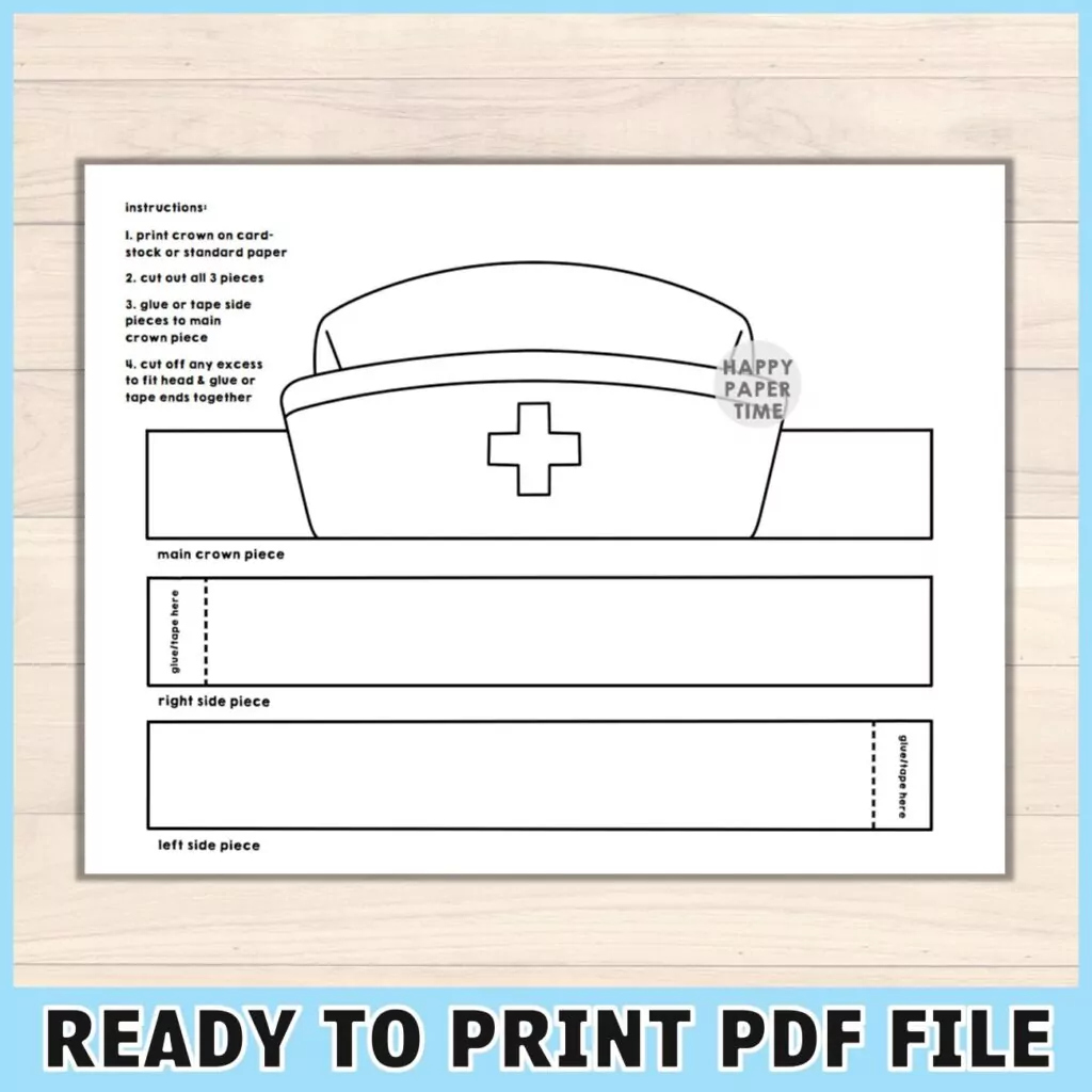 Printable Template For Paper Hat Hat Template How To Make Printable Template For Paper Hat Hat Template How To Make