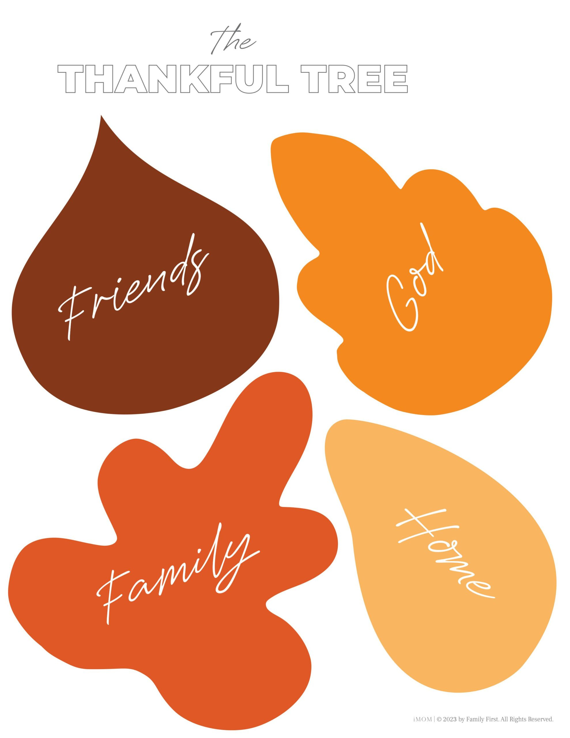 Printable Thankful Tree - iMOM