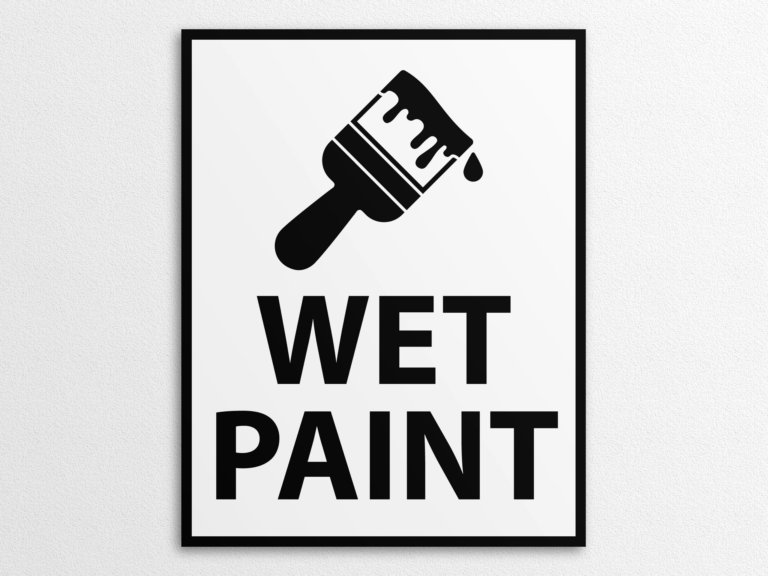 Printable Wet Paint Sign in US Letter and A Sizes, Instant Printable Wet Paint Sign in US Letter and A Sizes, Instant