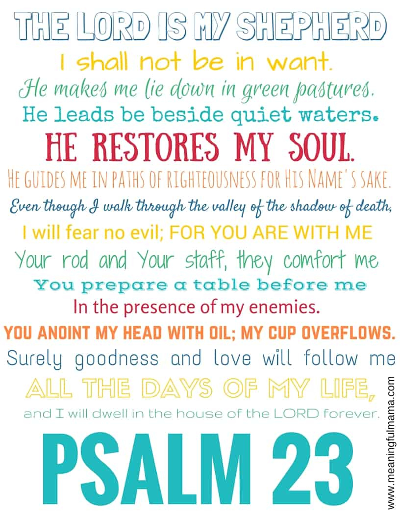 Psalm Free Printable Psalm Free Printable