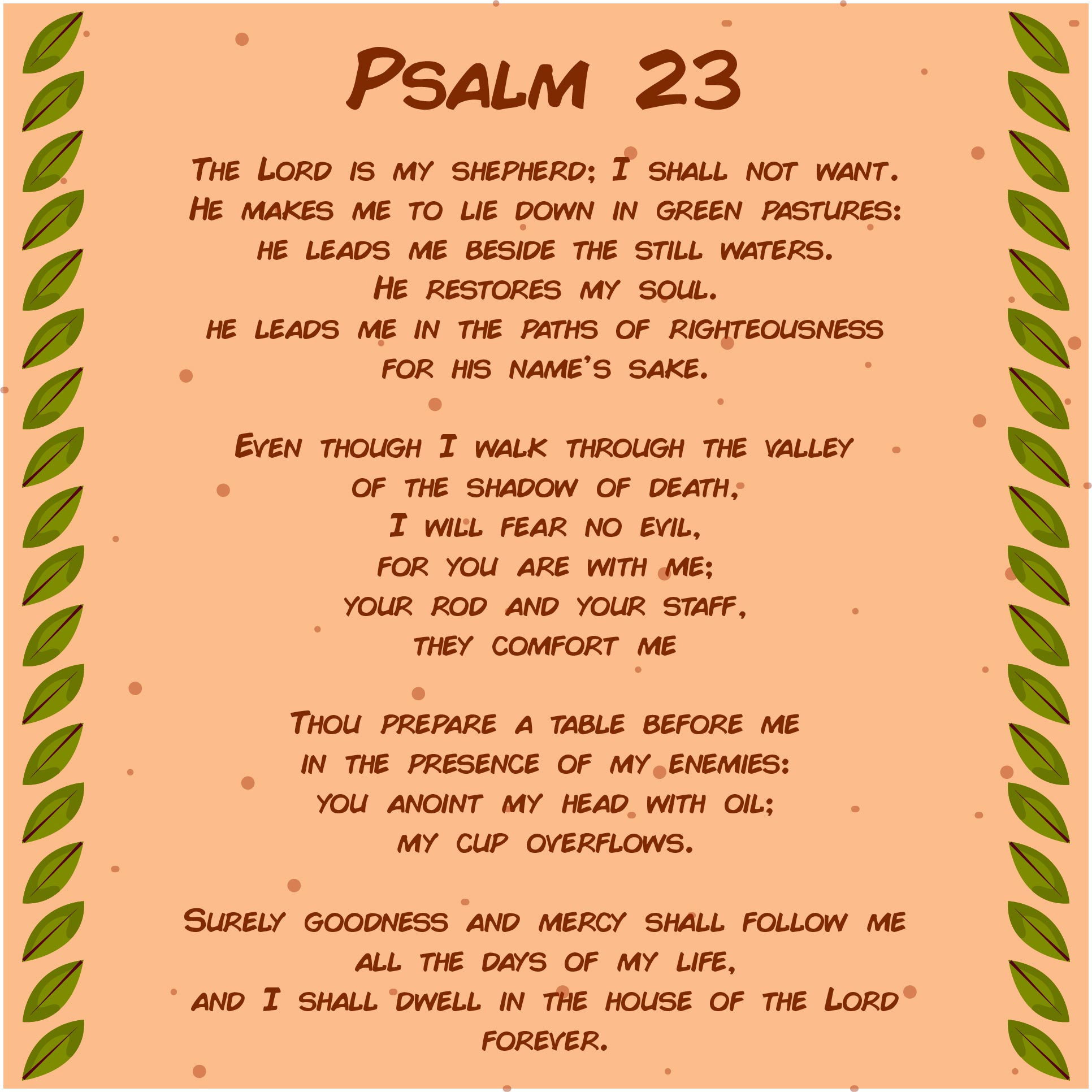 Psalm Kjv Printable - Printable Study Planner