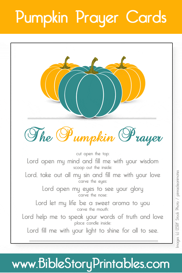 Pumpkin Prayer Printable - The Crafty Classroom Pumpkin Prayer Printable - The Crafty Classroom