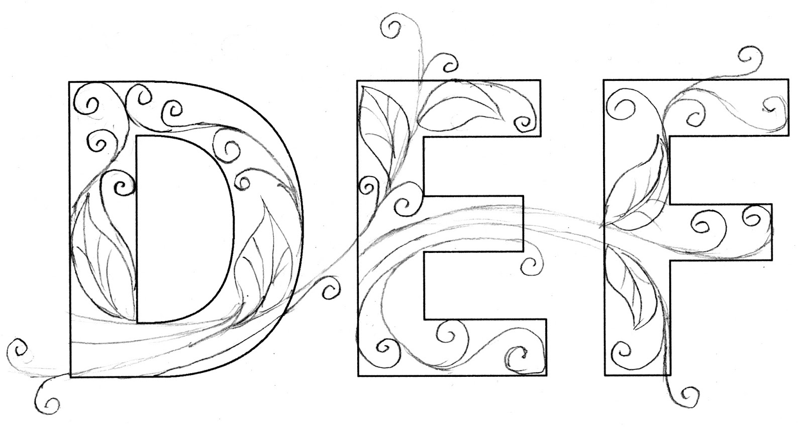 Quilling Letters Templates Free Pattern