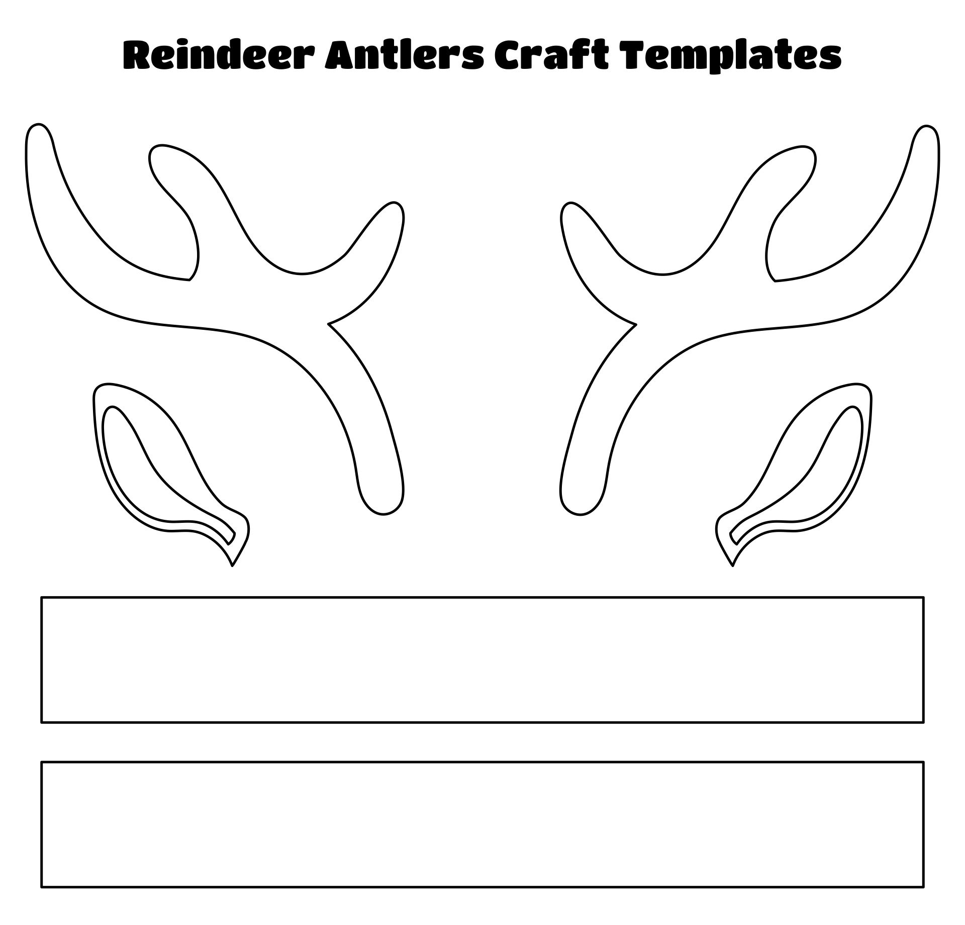 Reindeer Antlers Template Reindeer Antlers Template