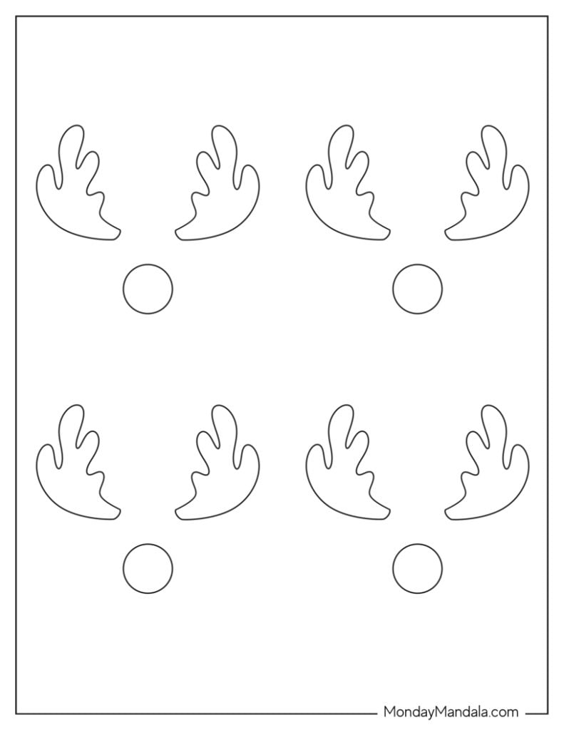 Reindeer Templates (Free PDF Printables) Reindeer Templates (Free PDF Printables)