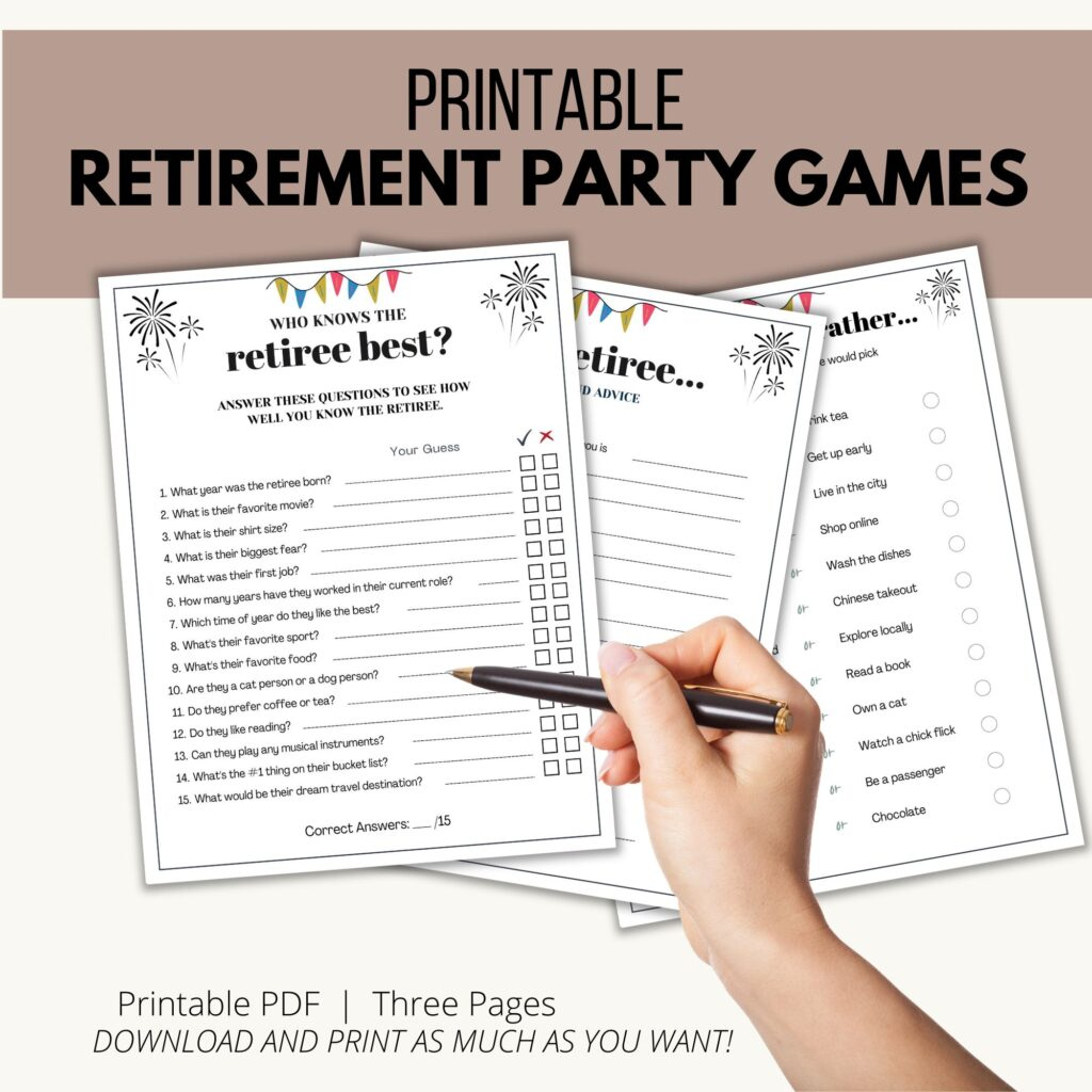 Retirement Party Games - Add A Little Adventure Retirement Party Games - Add A Little Adventure