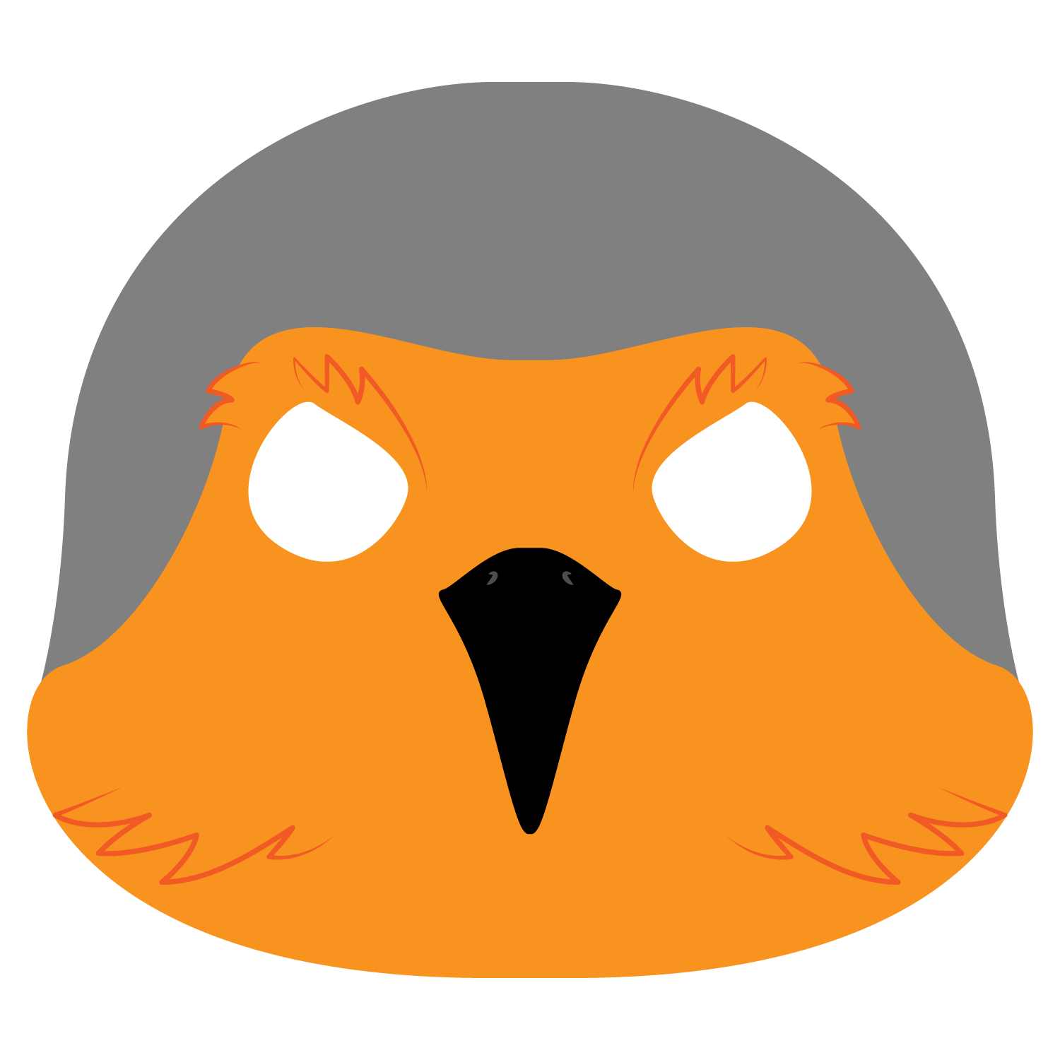 Robin Bird Mask Template  Free Printable Paper Сraft Templates