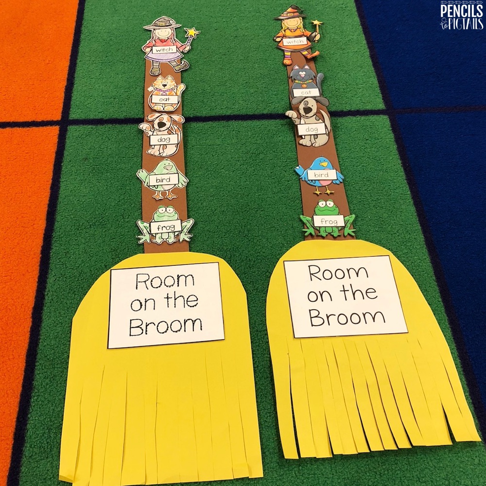 Room on the Broom Sequencing for Halloween - Pencils to Pigtails