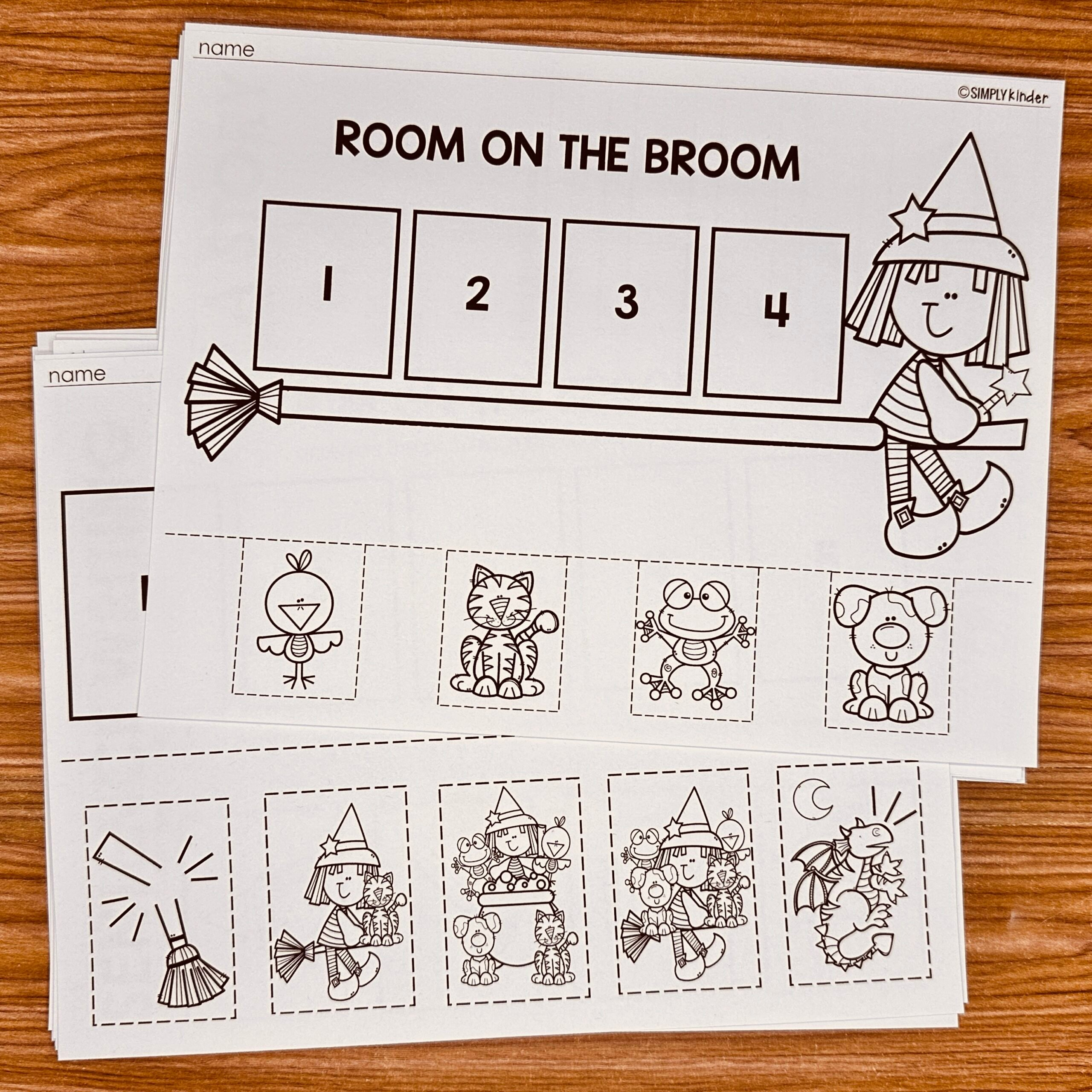 Room On The Broom Sequencing - Simply Kinder + Printable Membership