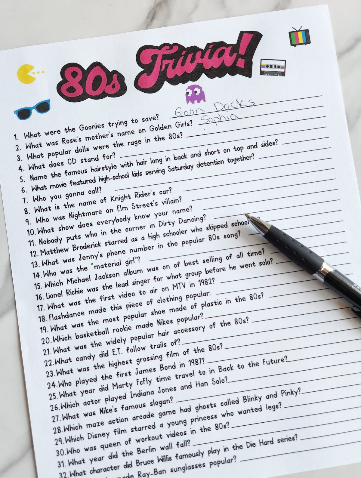s Trivia Questions and Answers Printable (Free!) - Leap of Faith