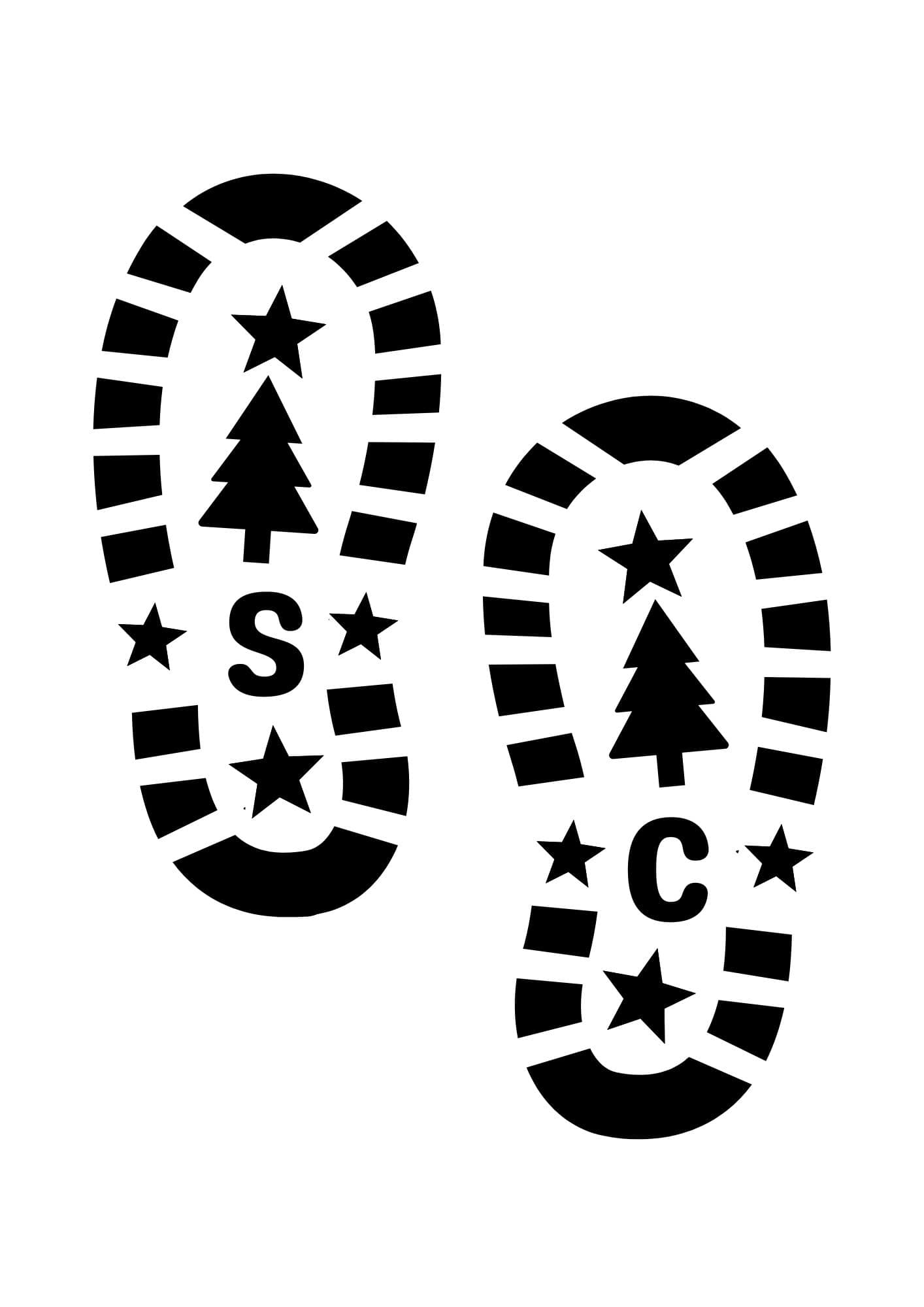 Santa Footprints Printable ( Free Prints for Christmas)  The