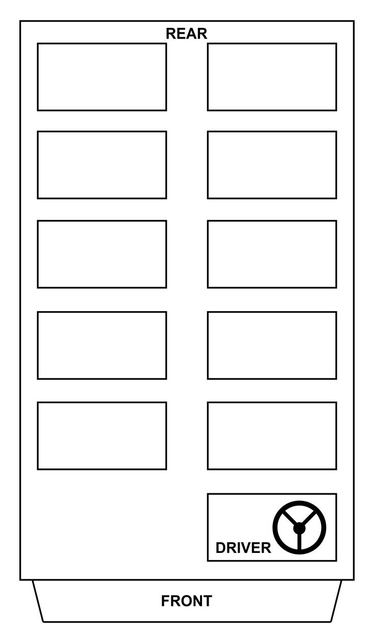 School Bus Seating Chart -  Free PDF Printables  Printablee