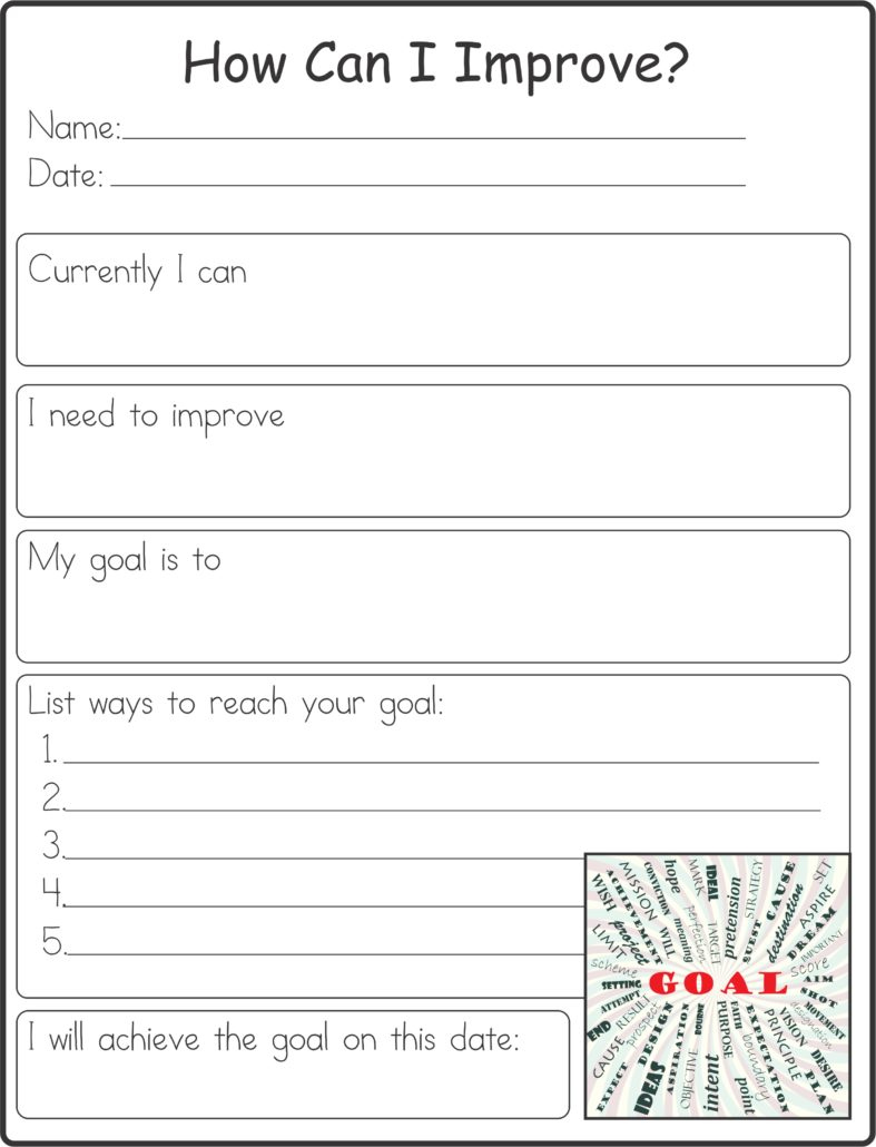 Self Improvement Worksheet - Your Therapy Source Self Improvement Worksheet - Your Therapy Source