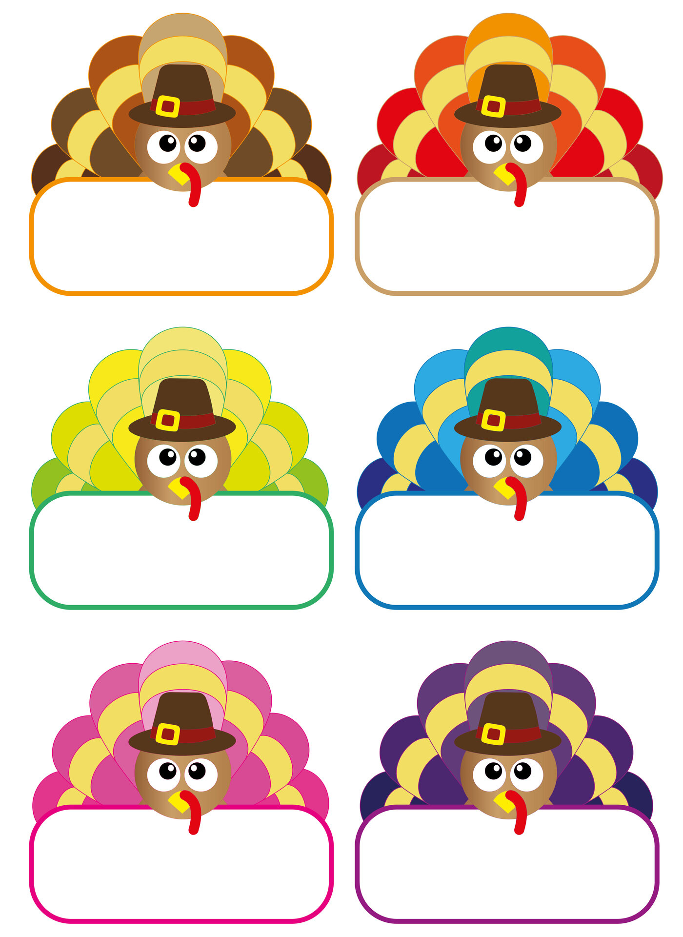 Sheets Name Tags Thanksgiving -  Free PDF Printables  Printablee