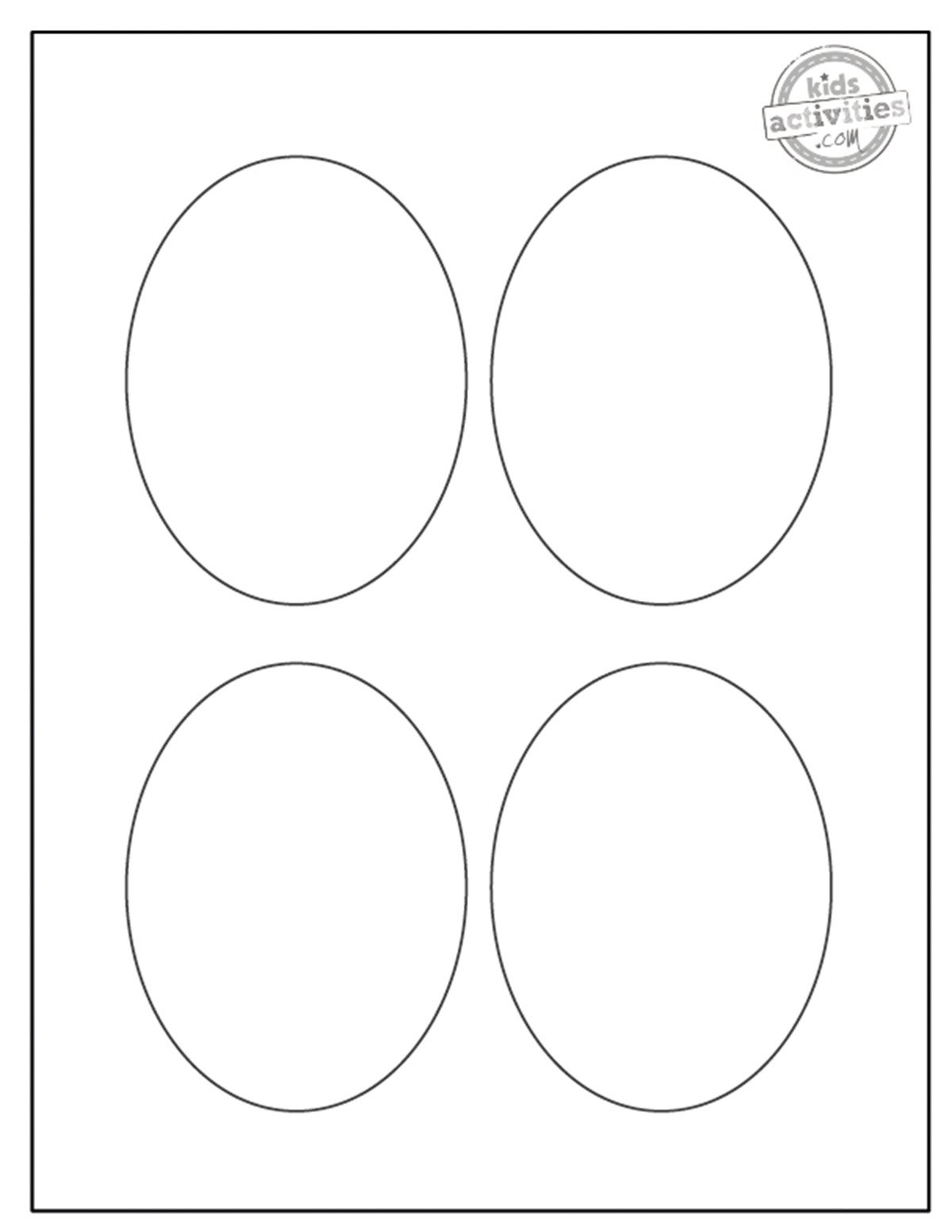 Simple and Easy Oval Template Kids Activities Blog Simple and Easy Oval Template Kids Activities Blog