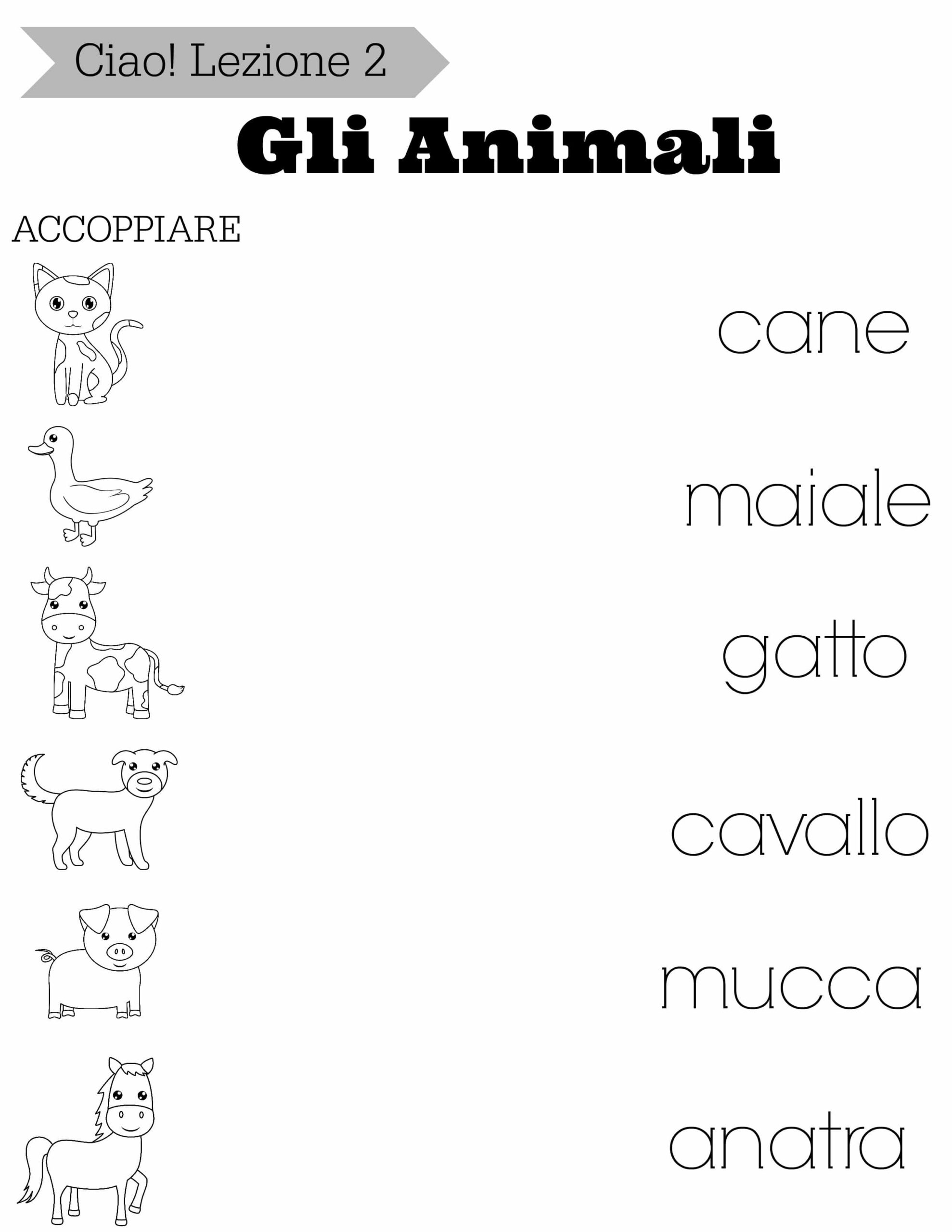 Simple Italian Lessons for Kids: Lezione  - The Chirping Moms