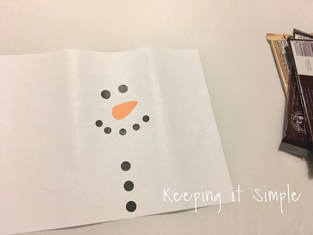 Snowman Candy Bar Neighbor or Teacher Gift with Free Printable