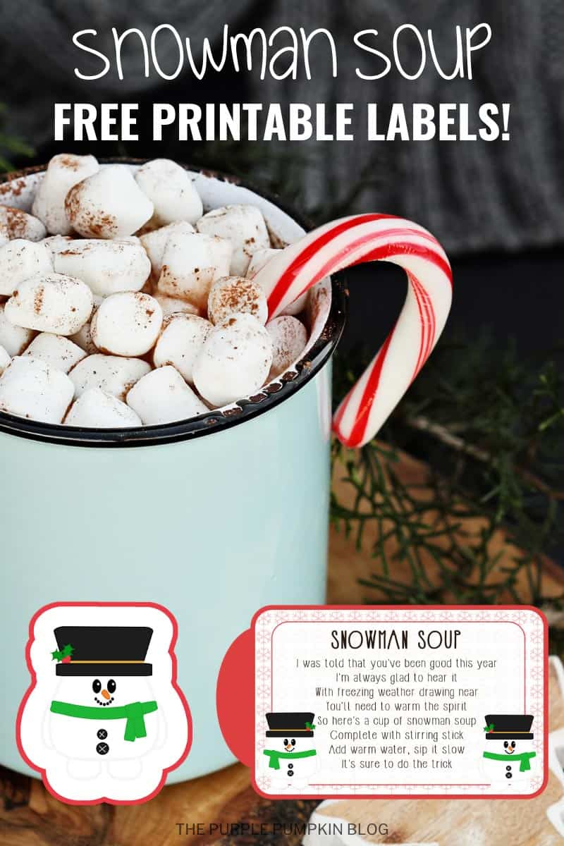 Snowman Soup Labels + Tags - Free Printables  A Fun Christmas Gift!
