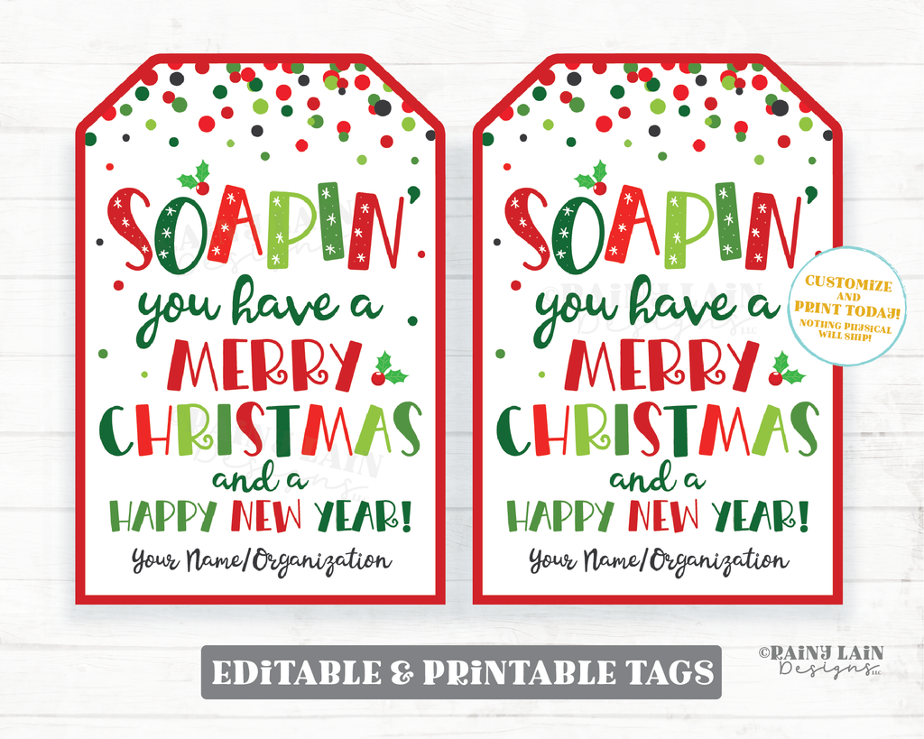 Soapin you have a Merry Christmas Tags Holiday Soap Gift Soapin you have a Merry Christmas Tags Holiday Soap Gift