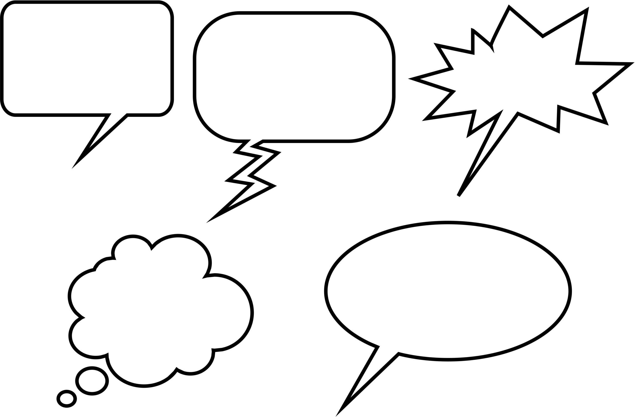 Speech Bubbles  Free Images at Clker