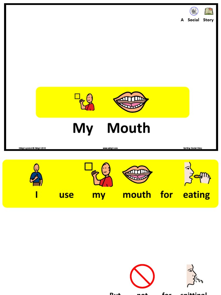 Spitting Social Story  PDF  Law